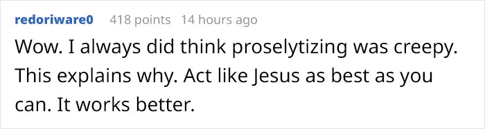 Person Asks Why People Don't Like Their 'Word Of God', Gets To Learn They're Being Brainwashed