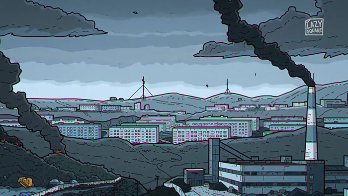 The Iconic Simpsons Intro Scene Was Recreated To Show How Depressing Life Is In Russia The Iconic Simpsons Intro Scene Was Recreated To Show How Depressing Life Is In Russia