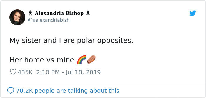 Photos Of Two Radically Different Sisters And Their Homes Are Going Viral On Twitter Photos Of Two Radically Different Sisters And Their Homes Are Going Viral On Twitter