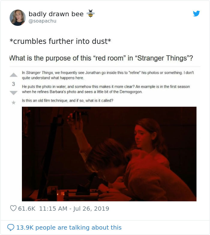 Stranger Things Fan Doesn't Know What A Darkroom Is, Goes Viral On Twitter Stranger Things Fan Doesn't Know What A Darkroom Is, Goes Viral On Twitter