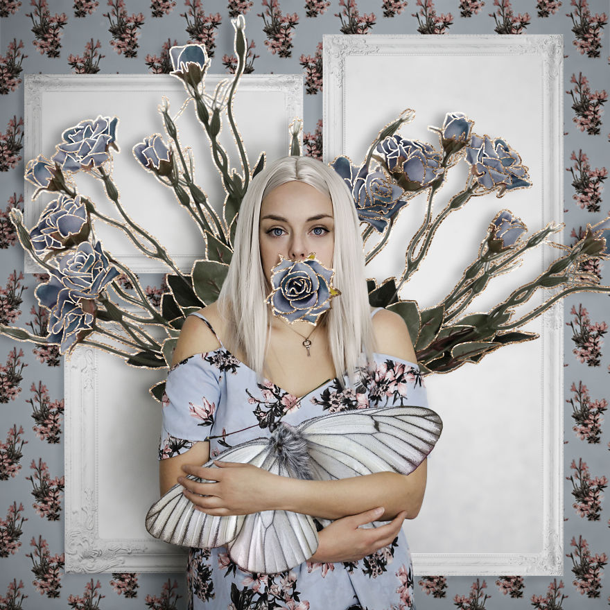 Wallflower : A Series Of Composite Images I Created To Explore Perceptions Of Self.