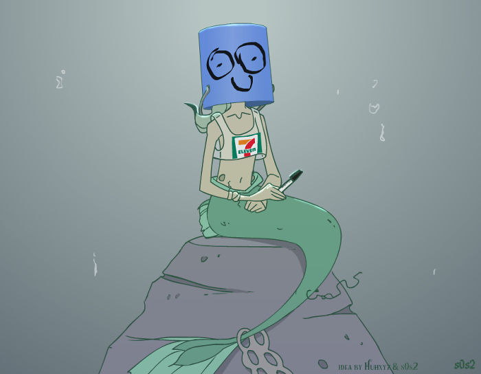 Artist Imagines A Little Mermaid Living In The XXI Century And It's Depressing Artist Imagines A Little Mermaid Living In The XXI Century And It's Depressing