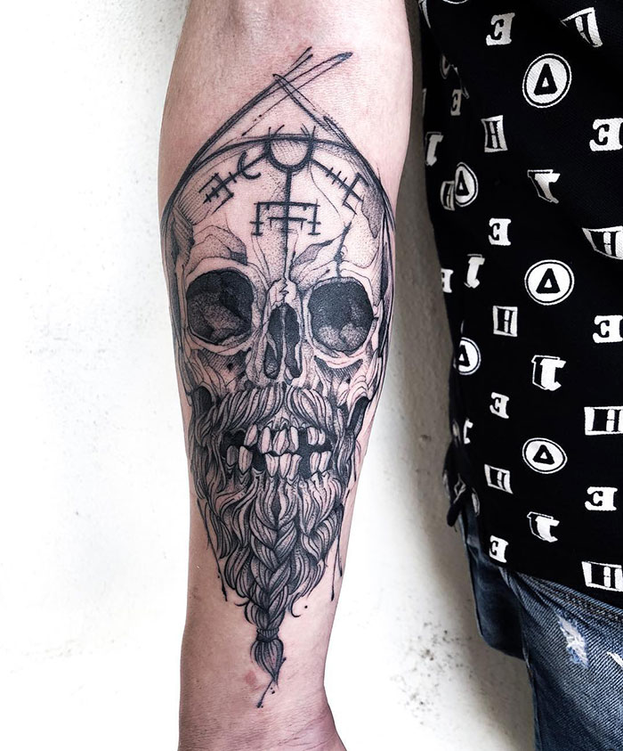 Viking Skull Tattoo