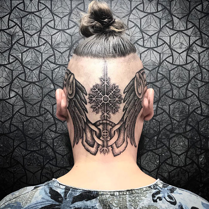 Ravens And Protective Runes Done Recently