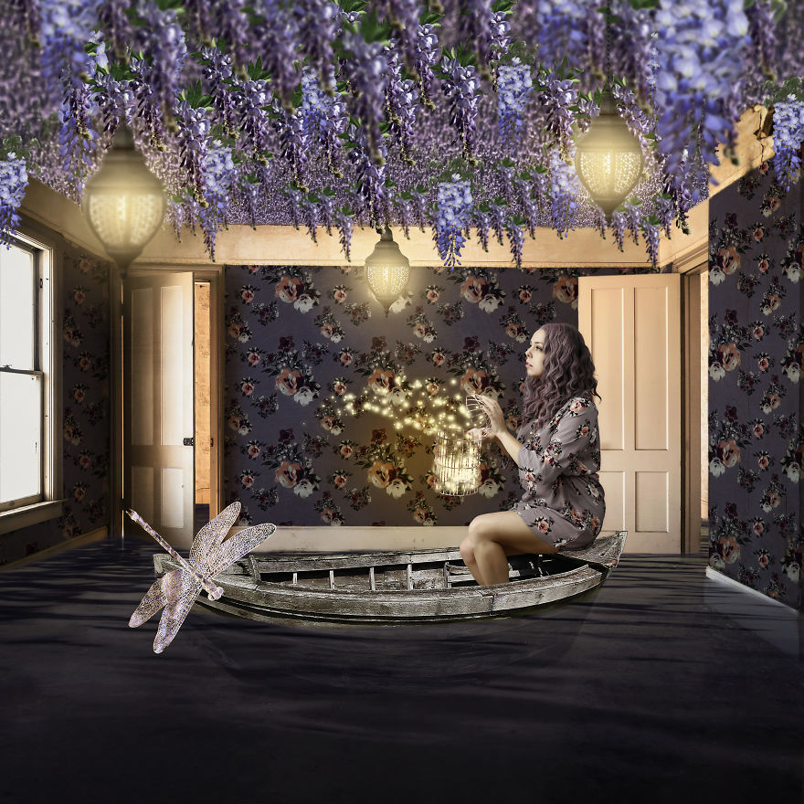 Wallflower : A Series Of Composite Images I Created To Explore Perceptions Of Self.