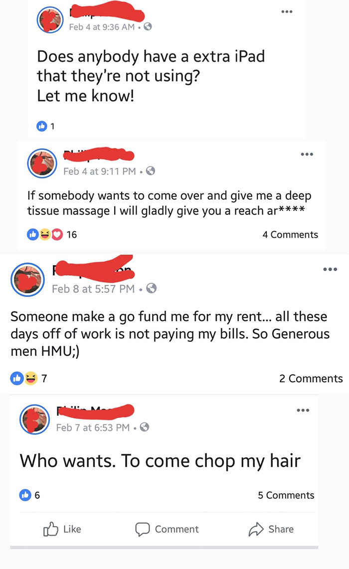 Um No. No Go Fund Me For Your Rent