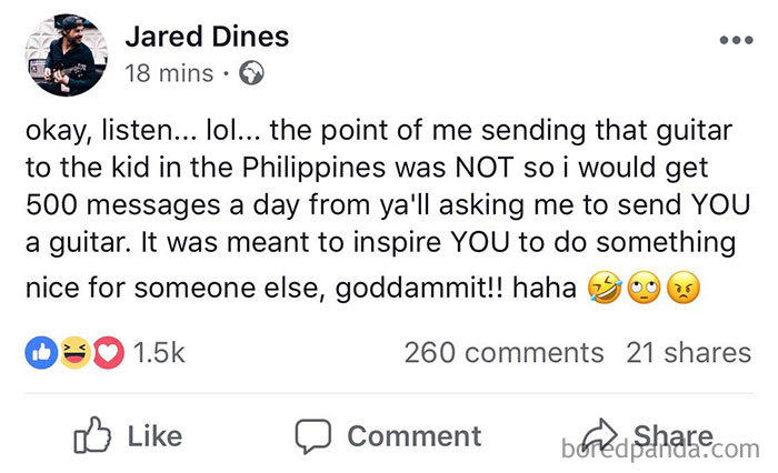 Youtube Musician Donates Guitar