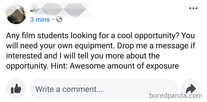 Hint: You're Not Getting Paid