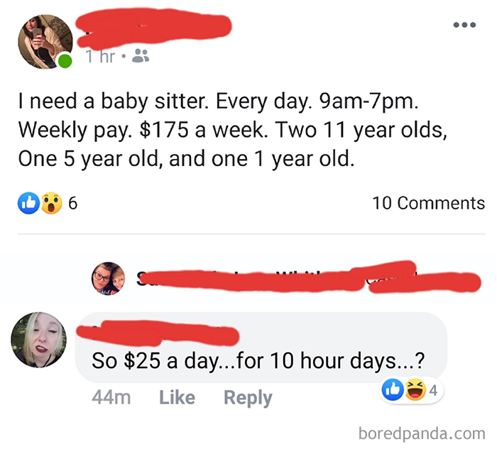 Even Better, Someone Defended Her For The Amount She's Willing To Pay