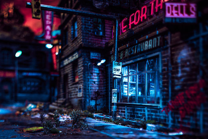 My 45 Pics Of A Miniature City From 'Salem's Lot' I Built As A Tribute To Stephen King