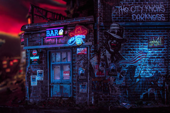 My 45 Pics Of A Miniature City From 'Salem's Lot' I Built As A Tribute To Stephen King