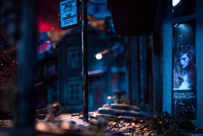 My 45 Pics Of A Miniature City From 'Salem's Lot' I Built As A Tribute To Stephen King