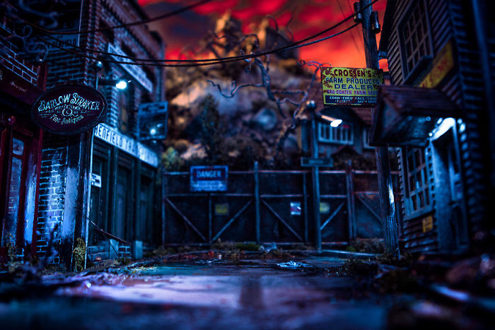 My 45 Pics Of A Miniature City From 'Salem's Lot' I Built As A Tribute To Stephen King