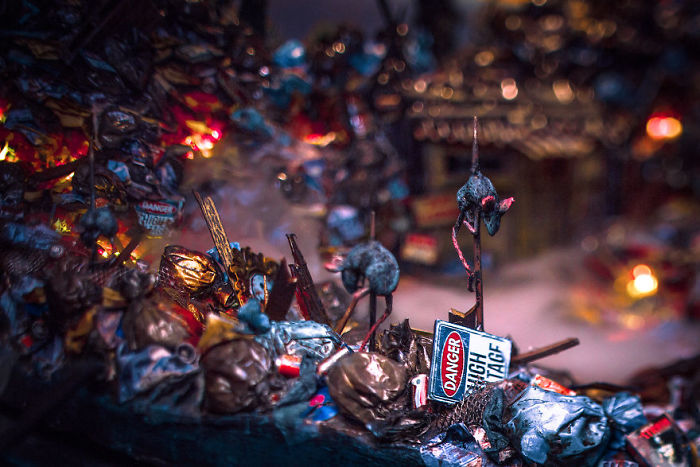 My 45 Pics Of A Miniature City From 'Salem's Lot' I Built As A Tribute To Stephen King