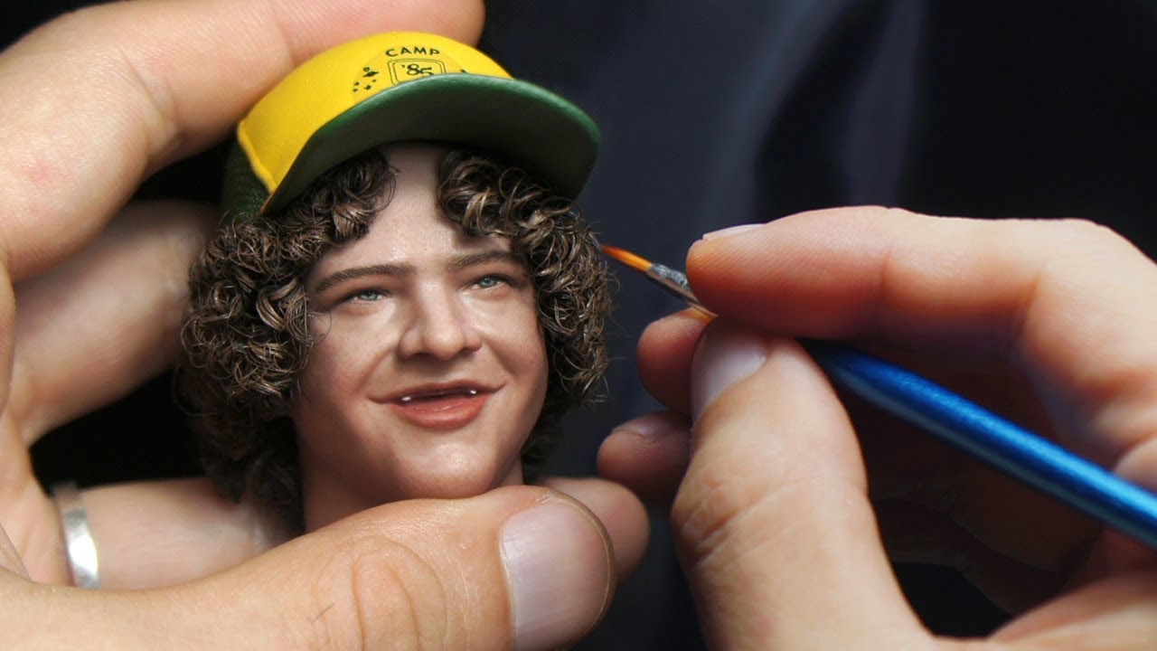 Making A Dustin(Stranger Things) Head Sculpture Timelapse