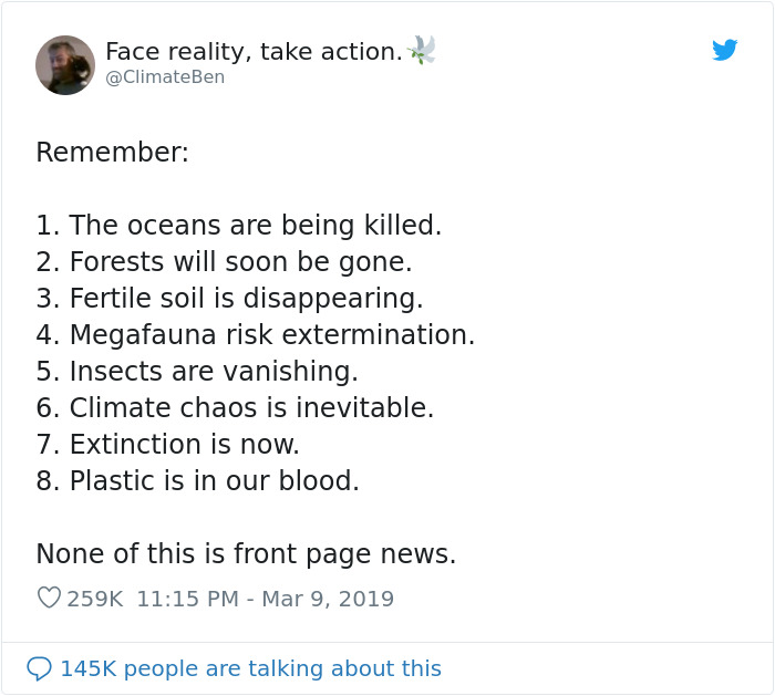 Guy Lists 8 Global Problems You Don't See In Front Pages And It Goes Viral