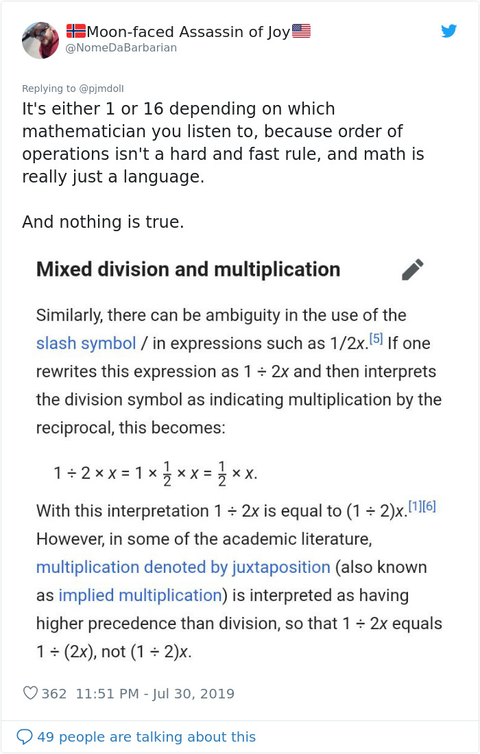 Can You Solve It? Simple Math Equation Goes Viral Since People Can't Agree On One Answer Can You Solve It? Simple Math Equation Goes Viral Since People Can't Agree On One Answer