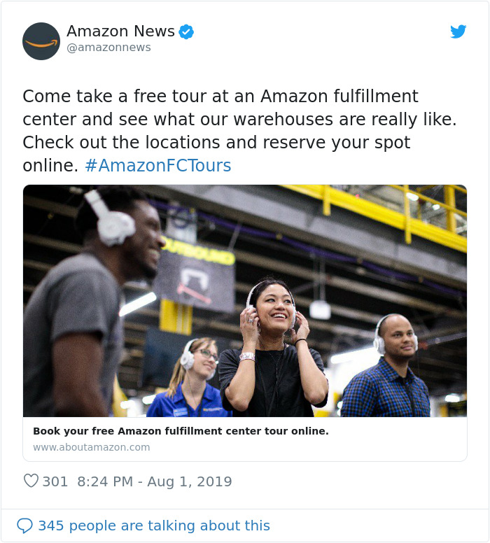 Twitter Users Get Suspicious Over Many Tweets From Amazon Employees That Promote Their Working Conditions Twitter Users Get Suspicious Over Many Tweets From Amazon Employees That Promote Their Working Conditions