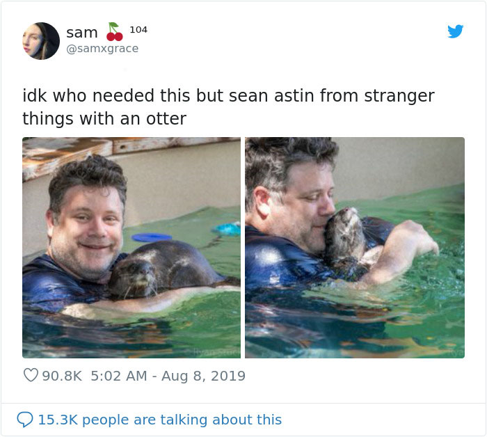 People Start Celebrating Sean Astin's Career After Pics Of Him Holding An Otter Go Viral