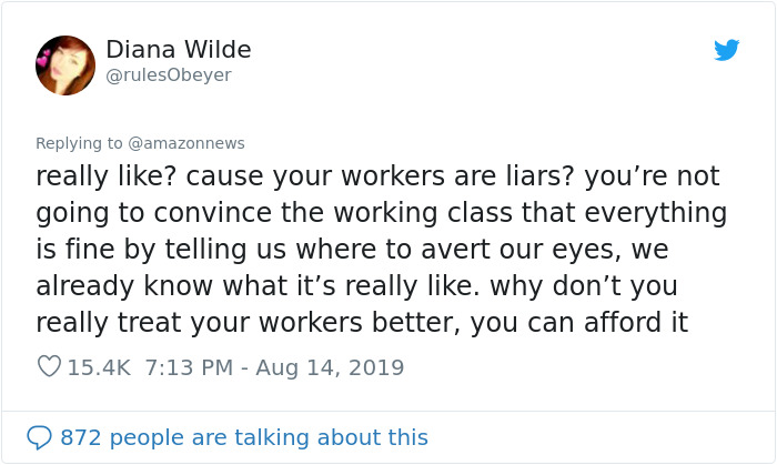 Twitter Users Get Suspicious Over Many Tweets From Amazon Employees That Promote Their Working Conditions Twitter Users Get Suspicious Over Many Tweets From Amazon Employees That Promote Their Working Conditions