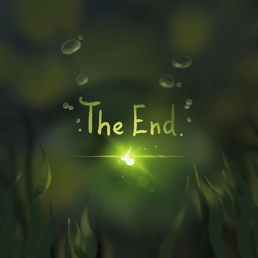 This Artist Illustrated A Story About A Green Mermaid That Hits People In The Feels This Artist Illustrated A Story About A Green Mermaid That Hits People In The Feels