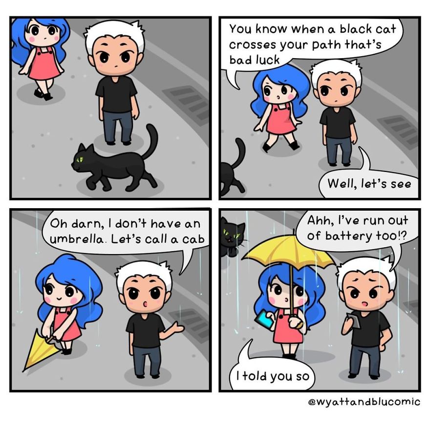 30 Cute & Funny Comics About Relationships And Daily Life