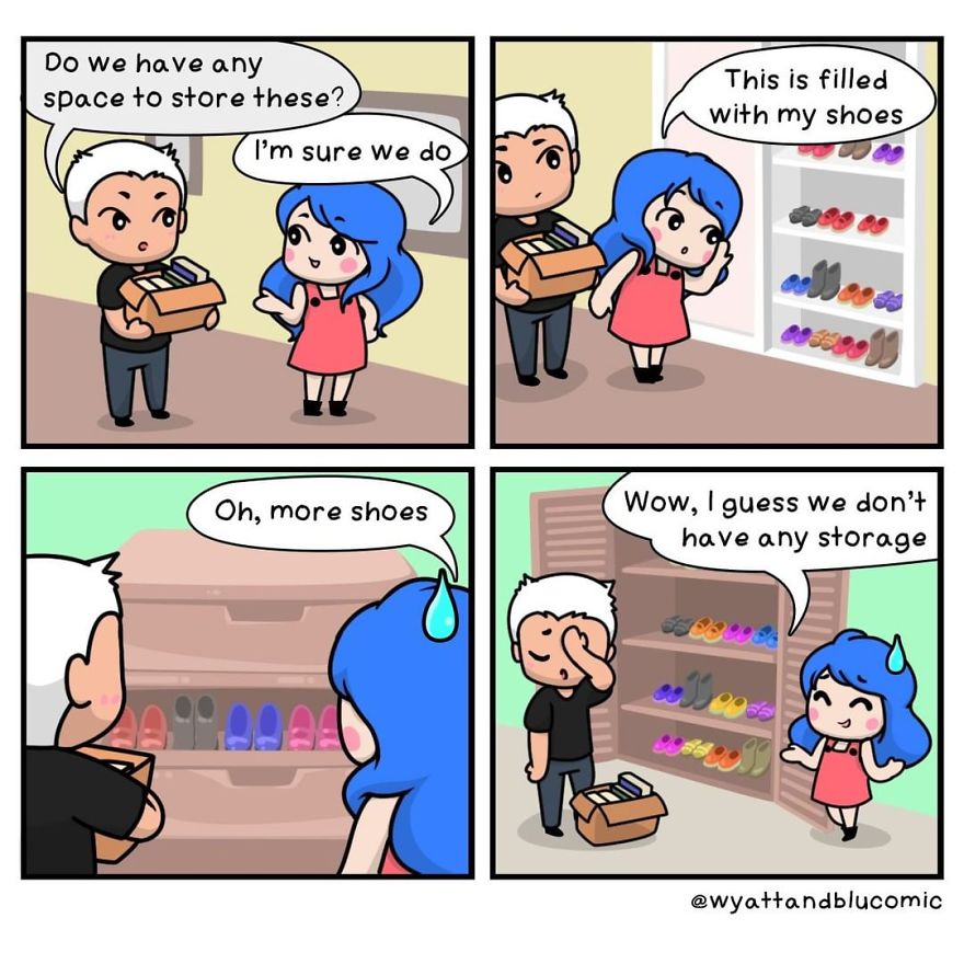 30 Cute & Funny Comics About Relationships And Daily Life