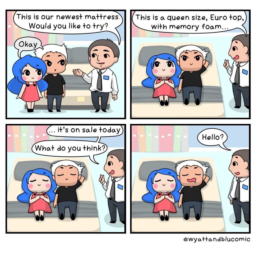 30 Cute & Funny Comics About Relationships And Daily Life