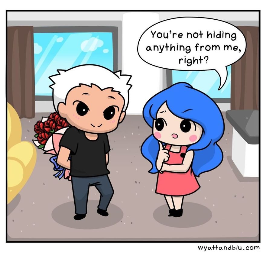 30 Cute & Funny Comics About Relationships And Daily Life