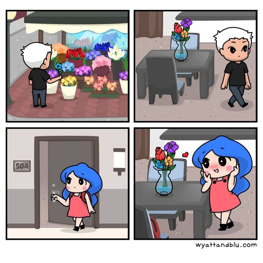 30 Cute & Funny Comics About Relationships And Daily Life