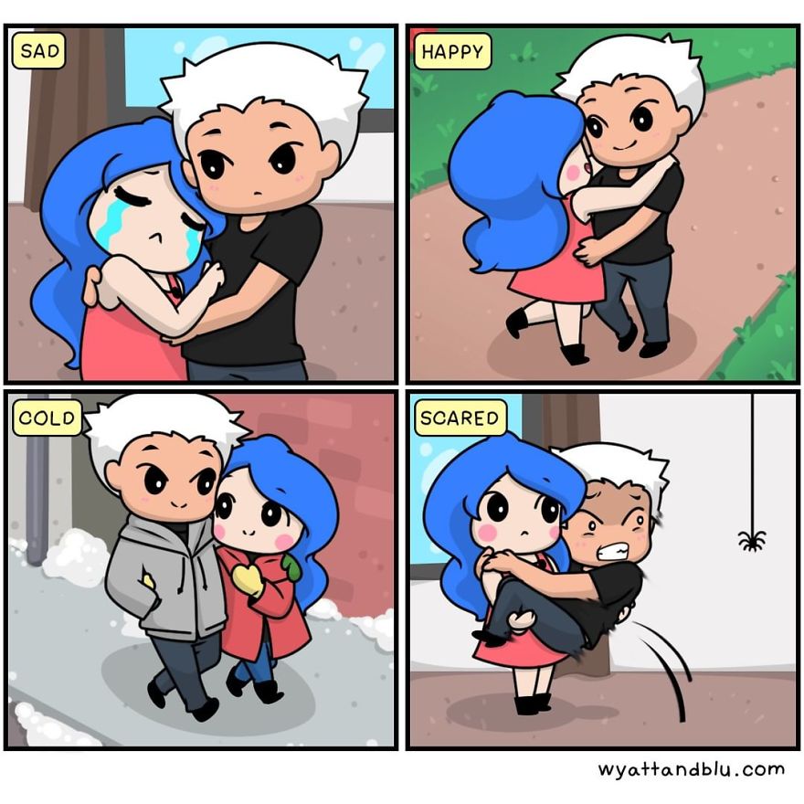 30 Cute & Funny Comics About Relationships And Daily Life
