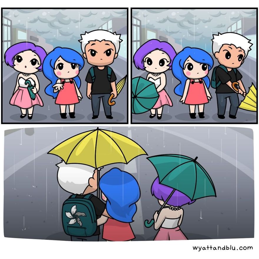 30 Cute & Funny Comics About Relationships And Daily Life