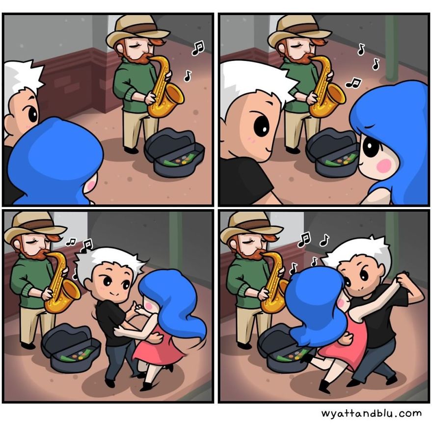 30 Cute & Funny Comics About Relationships And Daily Life