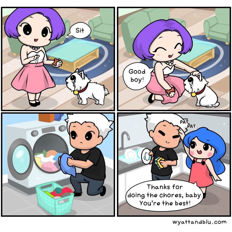 30 Cute & Funny Comics About Relationships And Daily Life