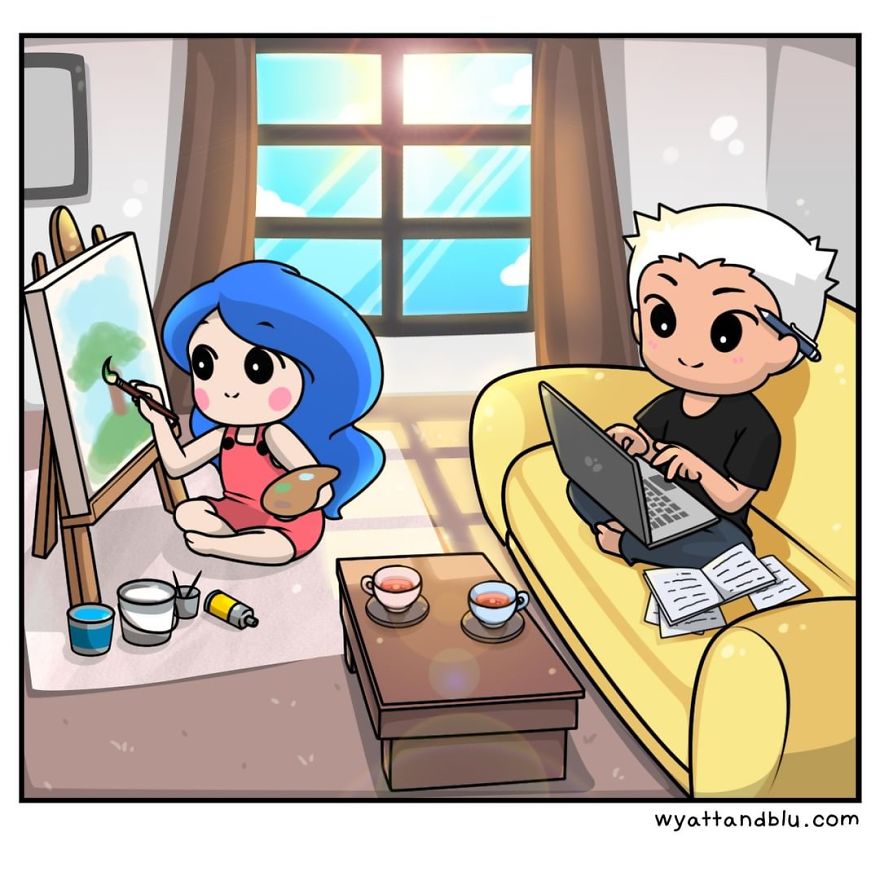 30 Cute & Funny Comics About Relationships And Daily Life