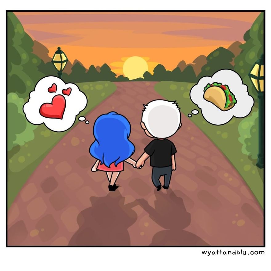 30 Cute & Funny Comics About Relationships And Daily Life