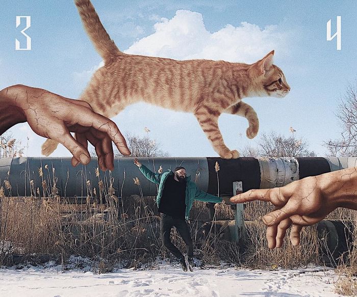 Russian-Artist-Photoshops-Giant-Cats-Odnoboko