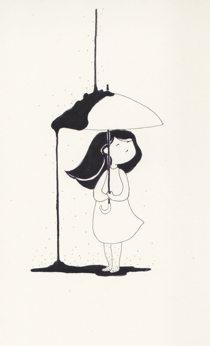 I Doodled This Character To Escape From My Anxiety Attacks