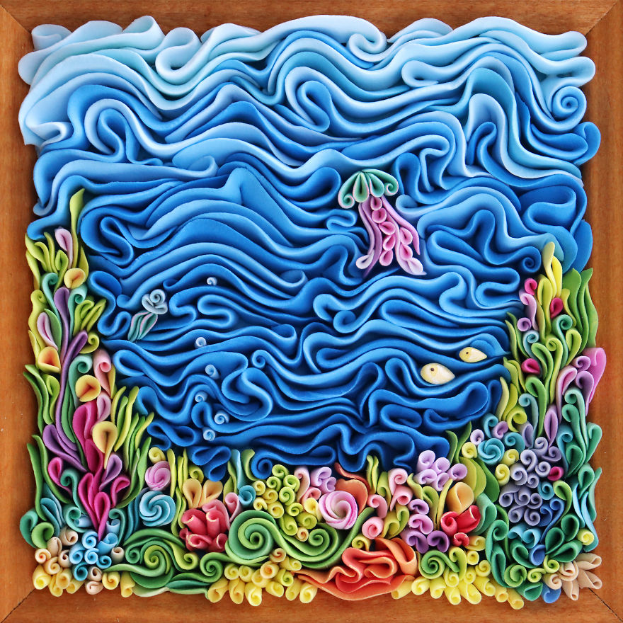 I Create Unique Polymer Clay Panels