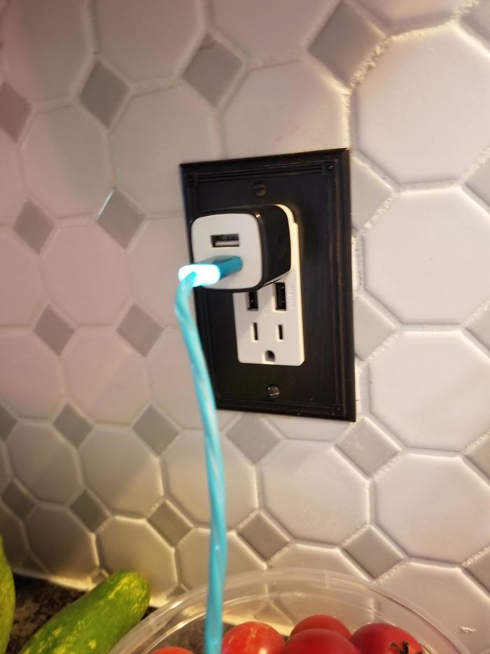 I Installed These USB Outlets When We Renovated The Kitchen And My Family Still Does This