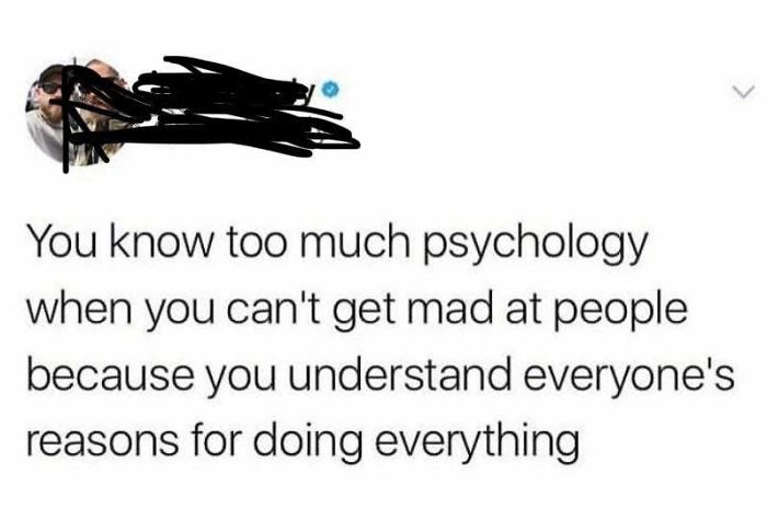 *takes One Psychology Class In High School*