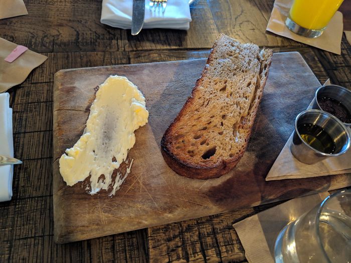 The Butter Was Just Smeared Directly On The Plank