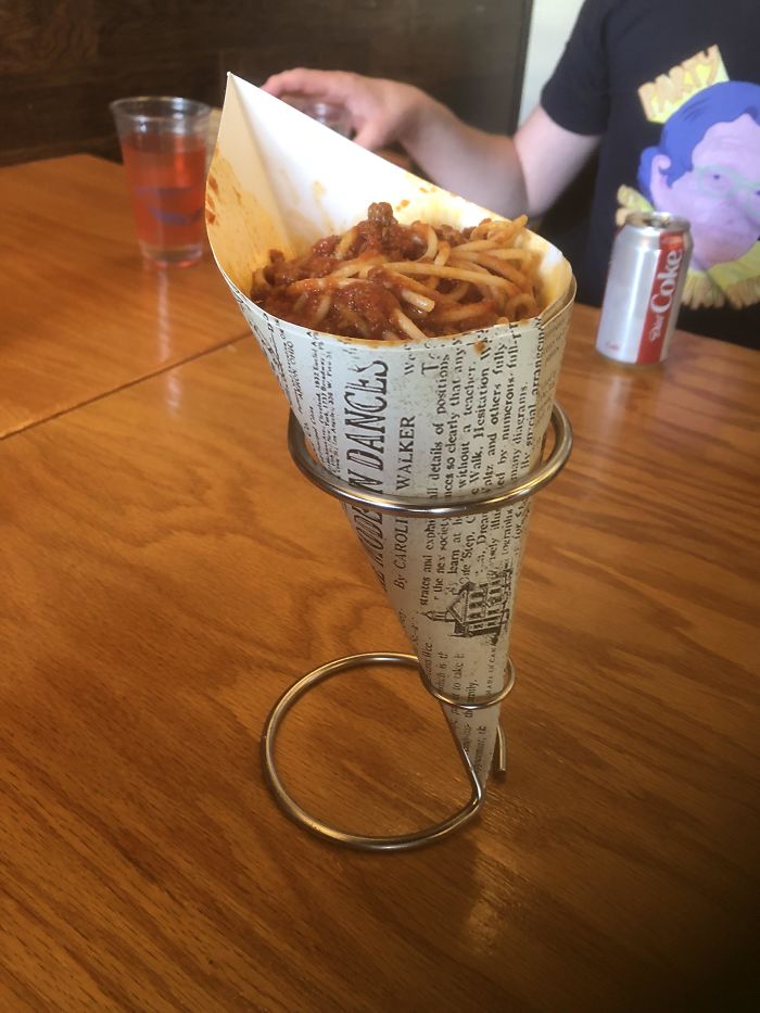 Spaghetti In A Cone