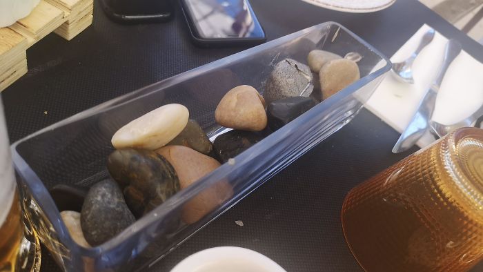 These Snacks Served With Stones: Some Are Real Stones And Some Are To Eat. You Have To Guess!