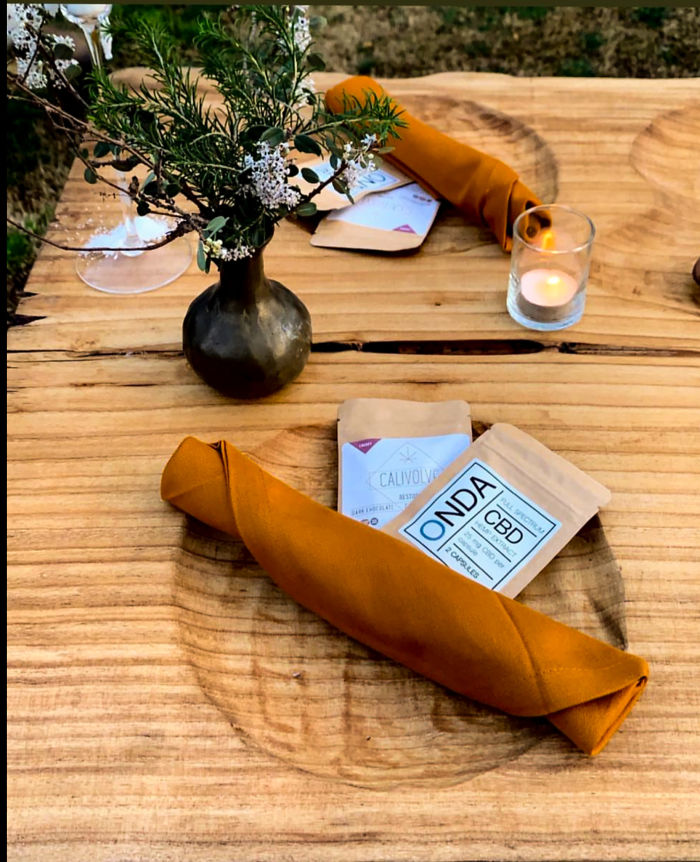 These Individual Bowls Carved Into The Table