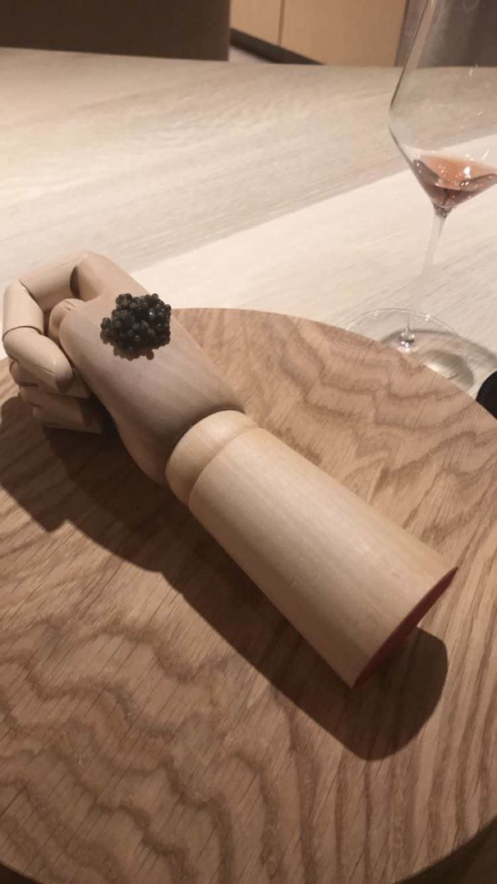 Why Wouldn’t I Want To Eat Caviar Off A Wooden Hand??