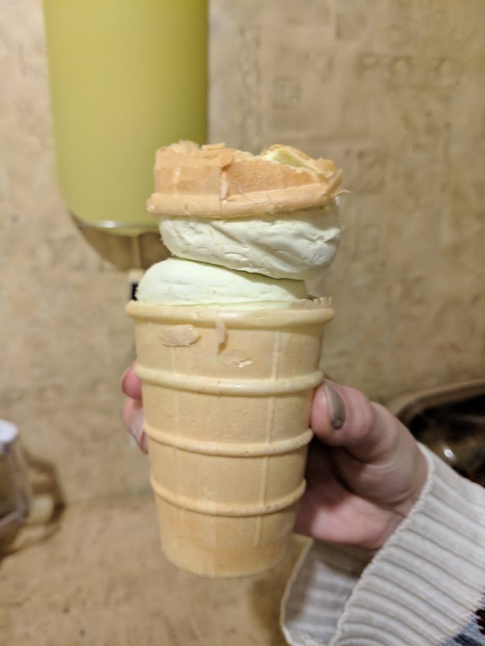 A Piece Of Ice Cream I Bought Had An Extra Inside