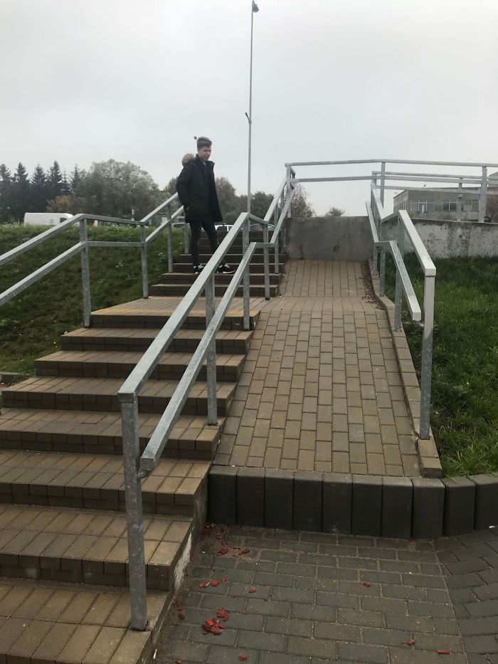 Disabled People Have To Learn How To Bunny Hop With Wheelchairs In Lithuania