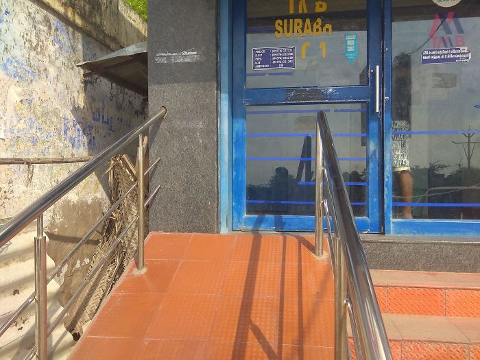 This Ramp Leading To Half Door.