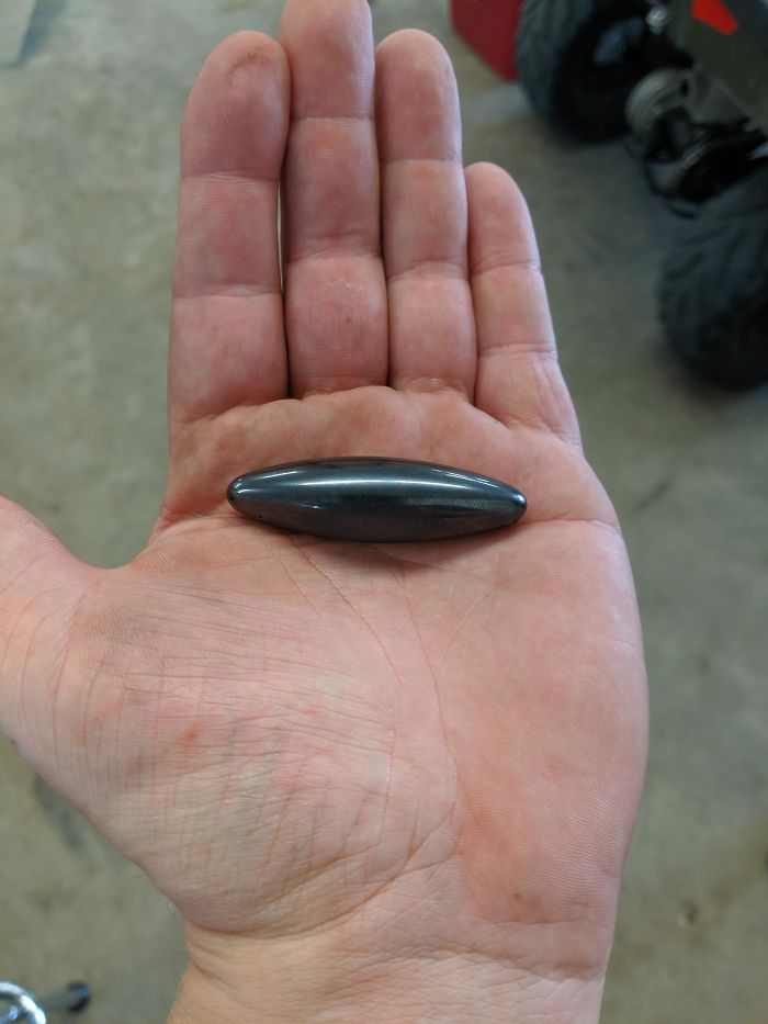 It Is A Fairly Strong Magnet I Found With A Metal Detector. Found In A Person's Yard In A Small Town. It Is Really Smooth. What Is This Thing?